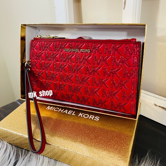 Michael Kors Jet Set Double Zip Wristlet Wallet - Picture 3 of 16